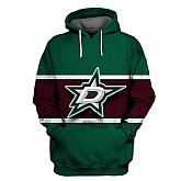 Dallas Stars Green Wine All Stitched Hooded Sweatshirt,baseball caps,new era cap wholesale,wholesale hats